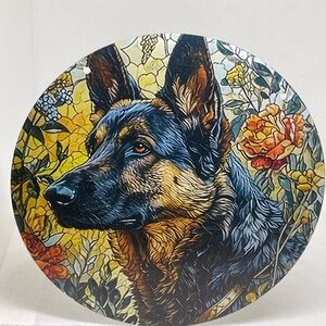 Suncatcher Acrylic Decorative German Shepherd Dog 6” Home Cabin Decor Gift Idea